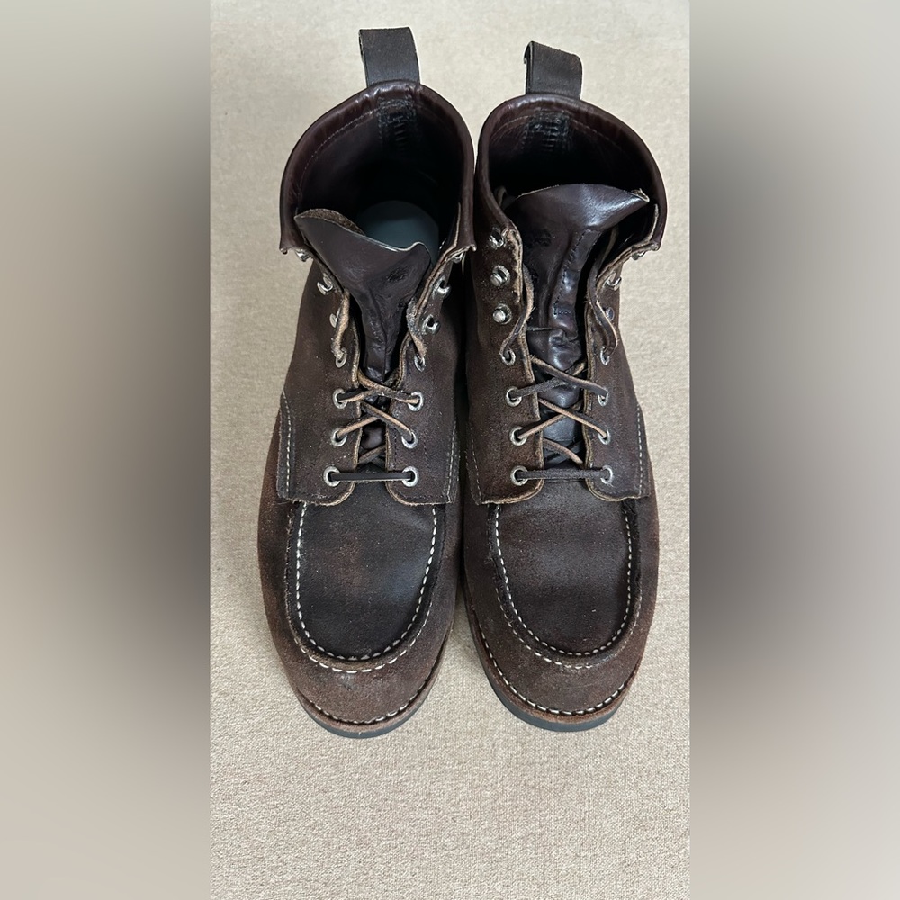 Red Wing 4578 Classic Moc Toe Custom Rough-out Work Boot size 10